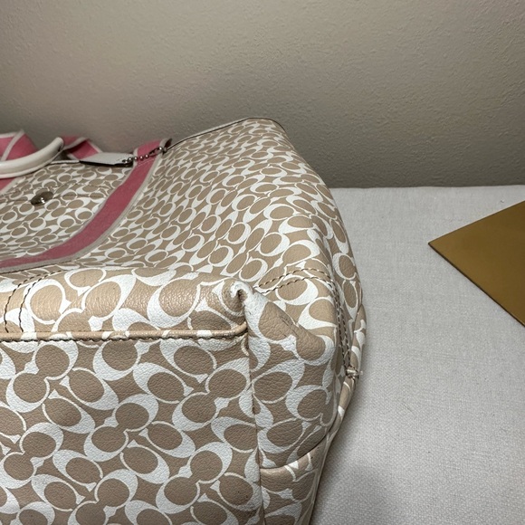 Coach Heritage Stripe Signature Chelsea Tote (2010) - Style F15137 - Picture 11 of 15